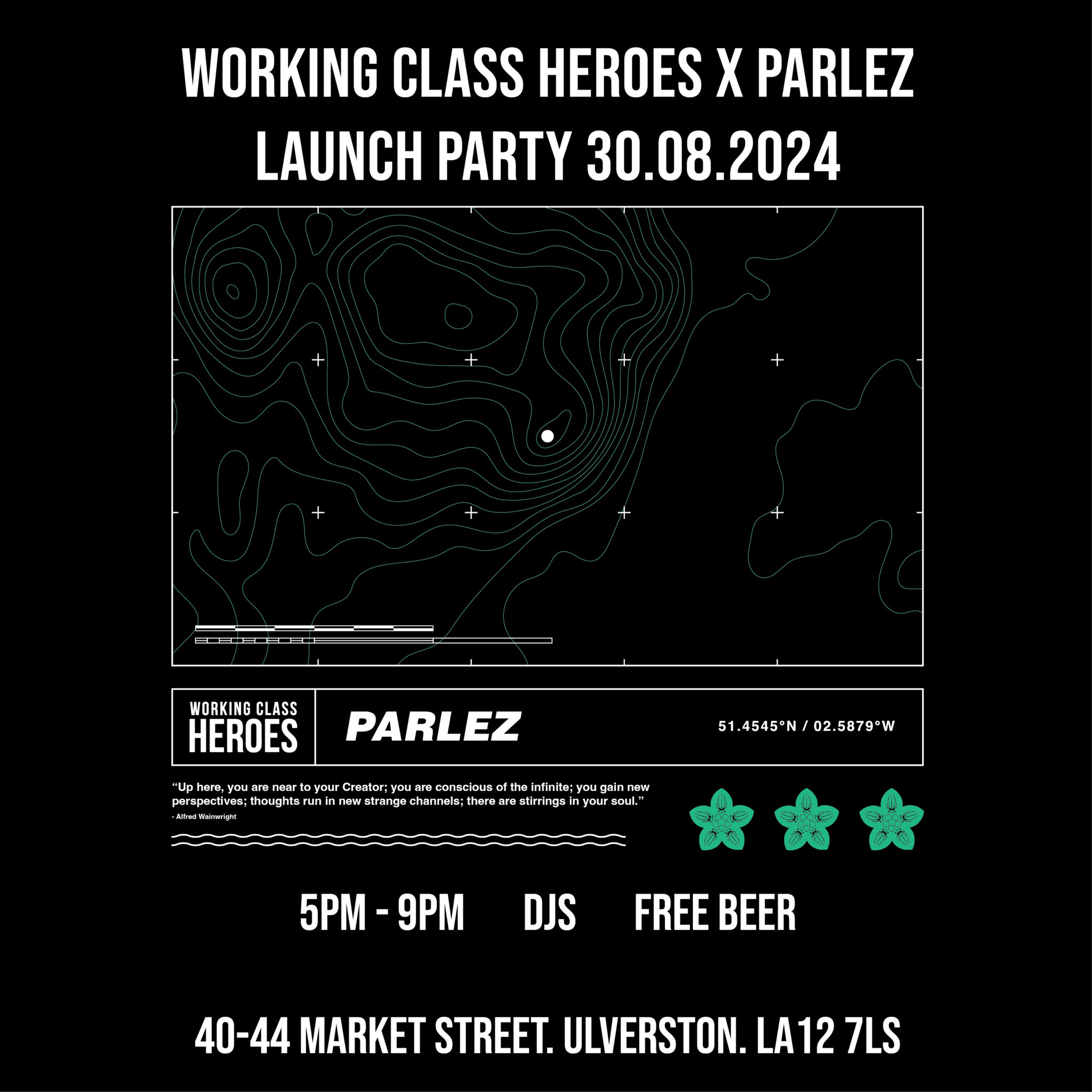 Parlez x Working Class Heroes - Black Tee